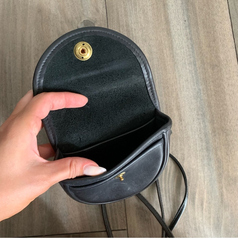 Coach Mini Saddle Crossbody Bag in Dark Brown with Gold Hardware - Picture 5 of 8